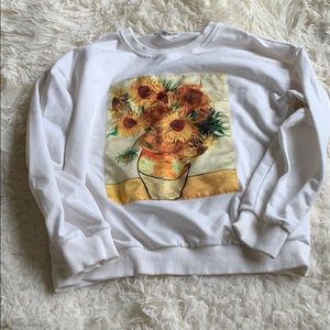 kids sunflower crewneck